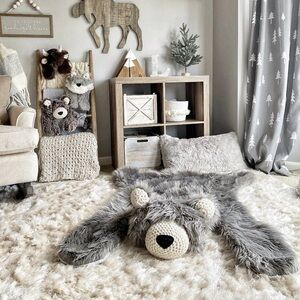 Woodland Nursery Bear Rug